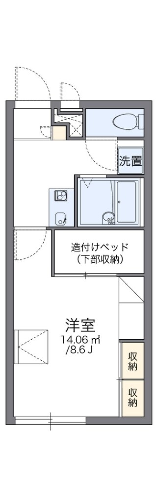 富田駅 徒歩10分 2階の物件間取画像