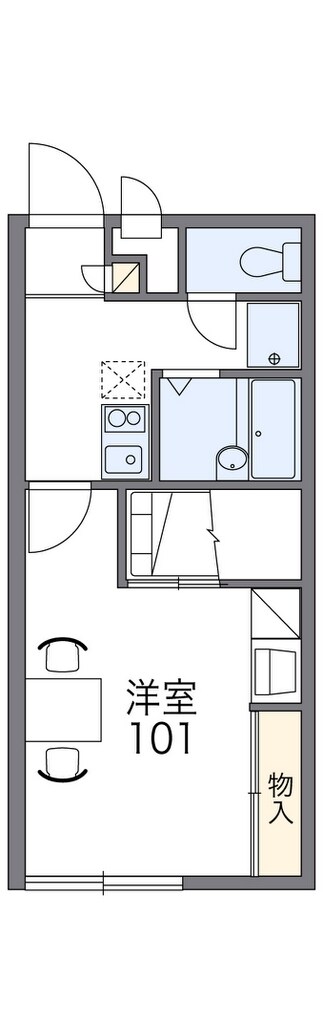 レオパレス東香里の物件間取画像