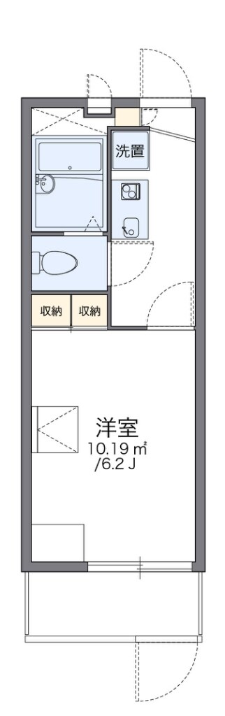 レオパレスパーシモンIIの物件間取画像