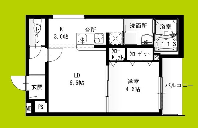 フジパレス高石千代田III番館の物件間取画像