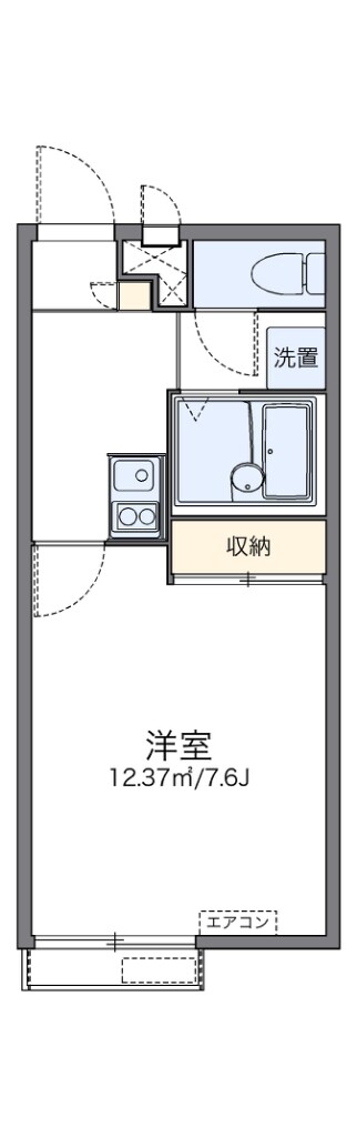 レオパレス新家IIの物件間取画像