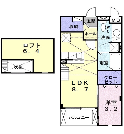 和泉中央駅 徒歩14分 2階の物件間取画像