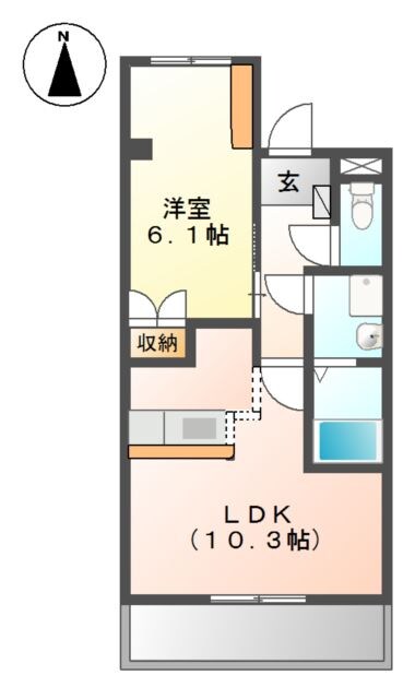 オオミネ　Ｓｑｕａｒｅ　１０の物件間取画像