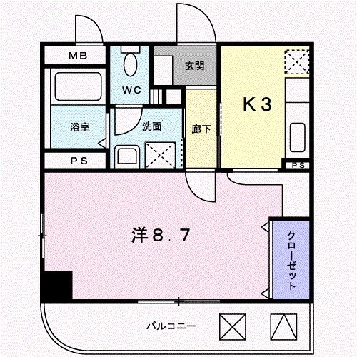 プラティーク　ベリエの物件間取画像