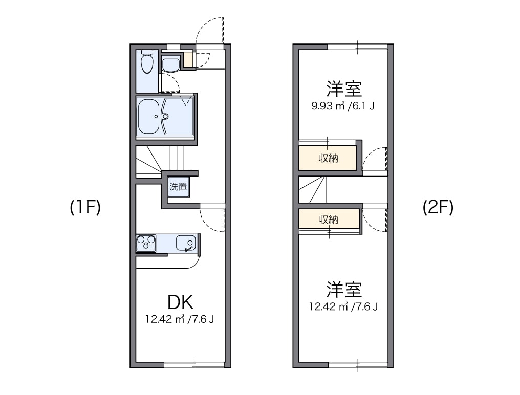 萱島駅 徒歩15分 1階の物件間取画像