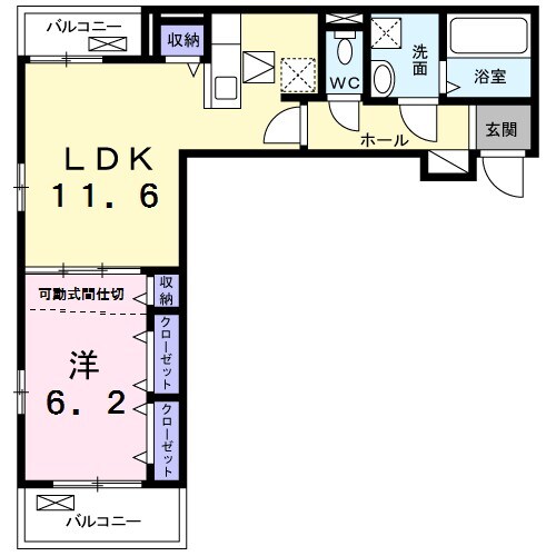 エレガントコーエイ　Iの物件間取画像