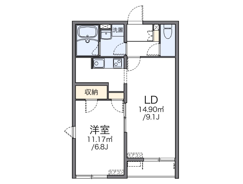 河内長野駅 徒歩5分 1階の物件間取画像