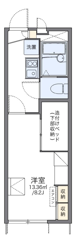 レオパレス喜連北IIの物件間取画像