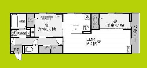 仮称D-ROOM新家2丁目の物件間取画像