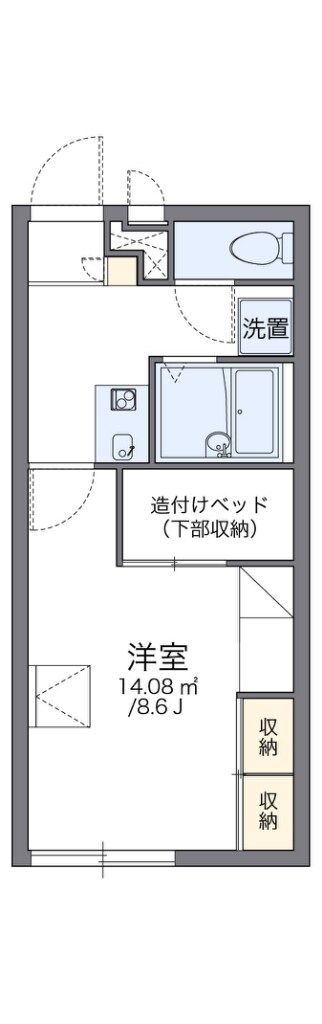 レオパレスルミエールの物件間取画像