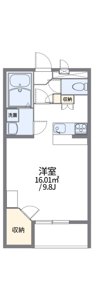 レオパレス照ヶ丘の物件間取画像