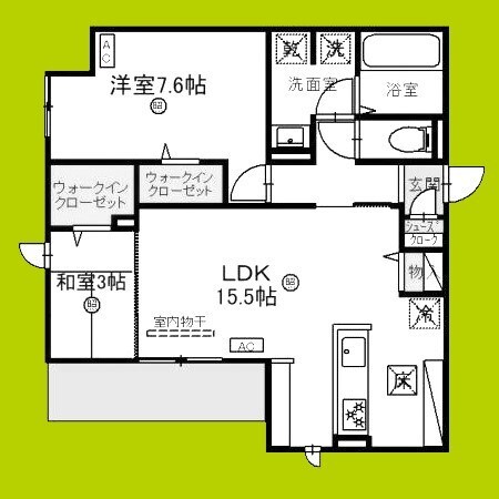 TORISIA寺田町の物件間取画像