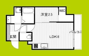 Krystal　Fimeth　2番館の物件間取画像