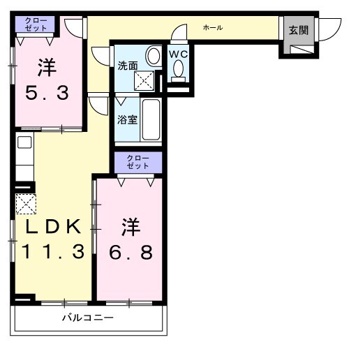 香里園駅 徒歩8分 3階の物件間取画像