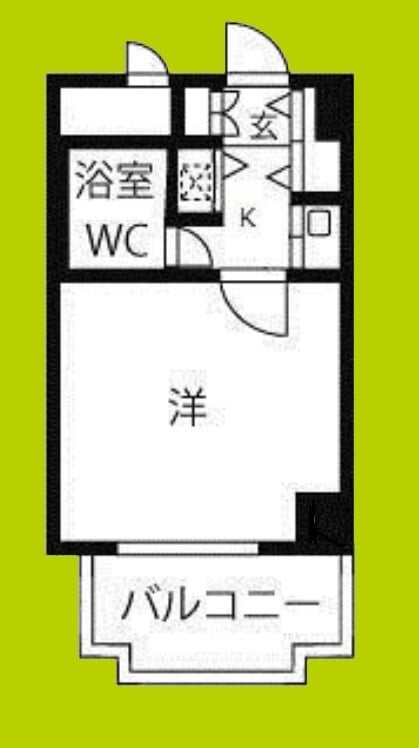 ハイツオークラ靭公園の物件間取画像