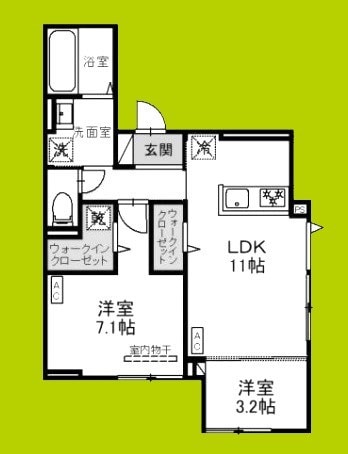 GRAN CASA 平野西の物件間取画像