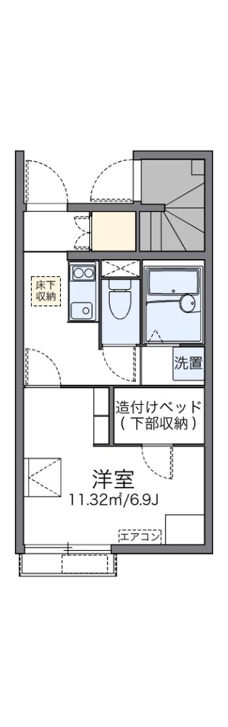 西三荘駅 徒歩3分 1階の物件間取画像