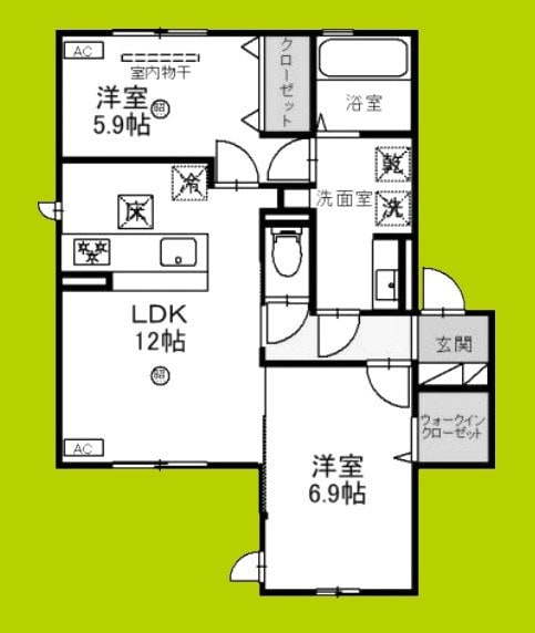 ロゼリアの物件間取画像