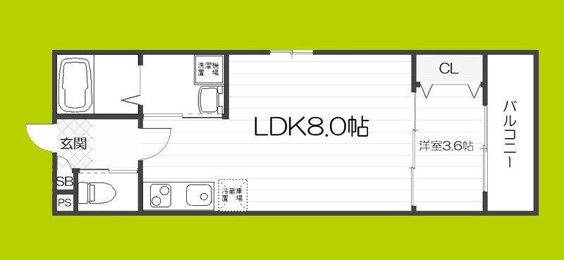 ALEGRIA 古川橋IIの物件間取画像