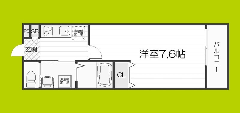 ALEGRIA 古川橋IIの物件間取画像