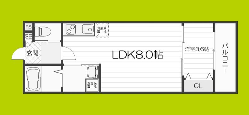 ALEGRIA 古川橋IIの物件間取画像