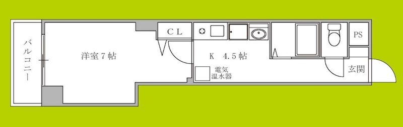 ドエル南船場の物件間取画像