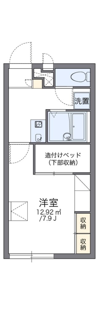 レオパレス颯の物件間取画像