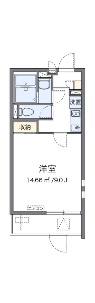 庄内駅 徒歩16分 1階の物件間取画像