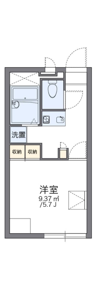 レオパレス甲東の物件間取画像