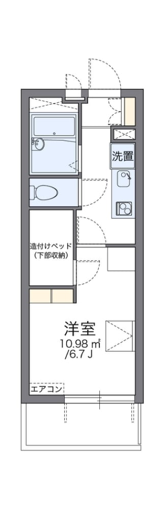 高槻市駅 徒歩22分 3階の物件間取画像