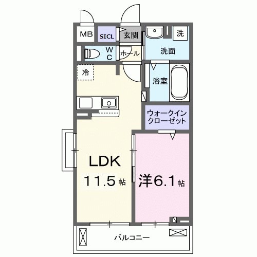 メゾン　アイランドの物件間取画像