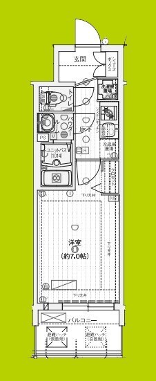 ソルテラスOSAKA弁天町クレアストの物件間取画像