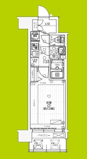 ソルテラスOSAKA弁天町クレアストの物件間取画像