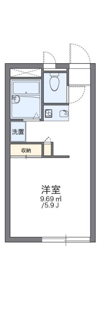 レオパレス中百舌鳥の物件間取画像