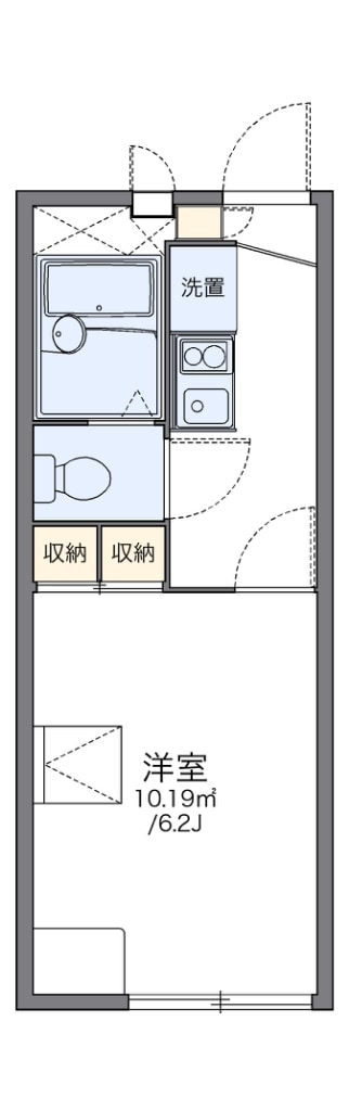 レオパレスエスペランサ石切の物件間取画像