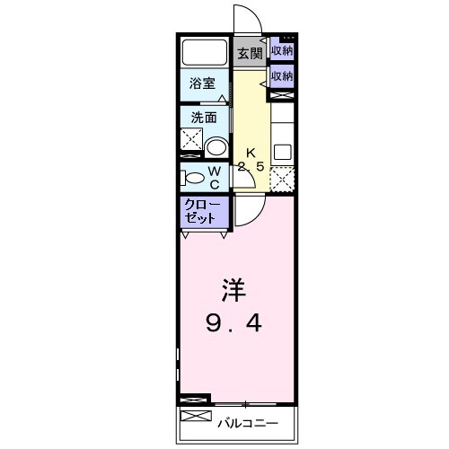 東岸和田駅 徒歩12分 2階の物件間取画像