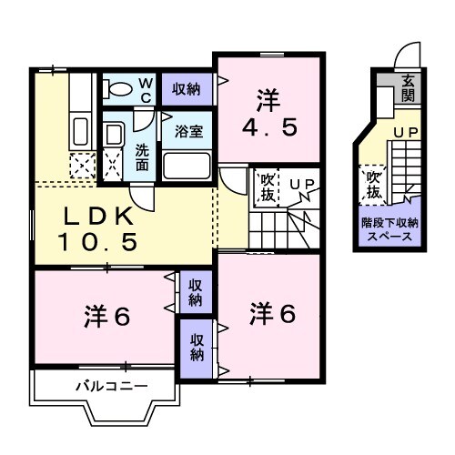 オリエンス忠岡１番館の物件間取画像