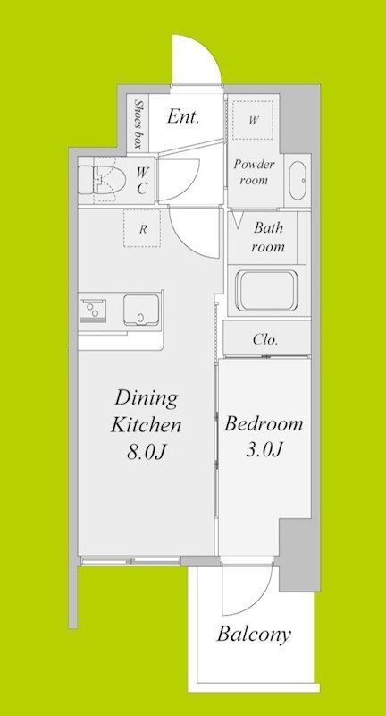 セレニテ日本橋エクラの物件間取画像
