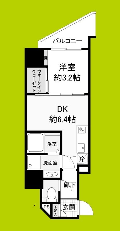 セレニテ難波ミラク参番館の物件間取画像