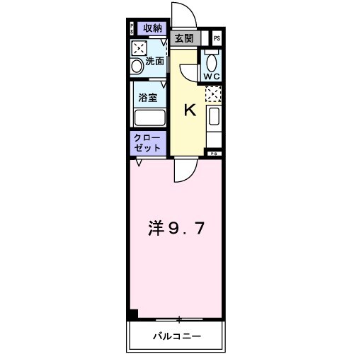 北助松駅 徒歩6分 2階の物件間取画像