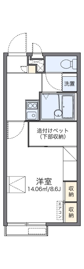 レオパレス星田IIの物件間取画像