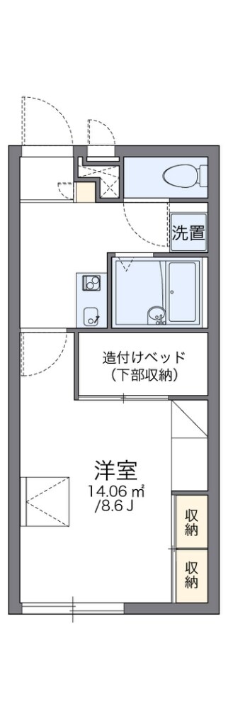 レオパレスプラムヒルズの物件間取画像