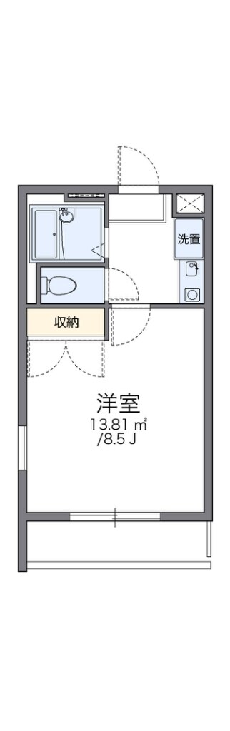 レオパレス綾園の物件間取画像