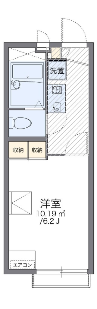 レオパレスアトレIIの物件間取画像