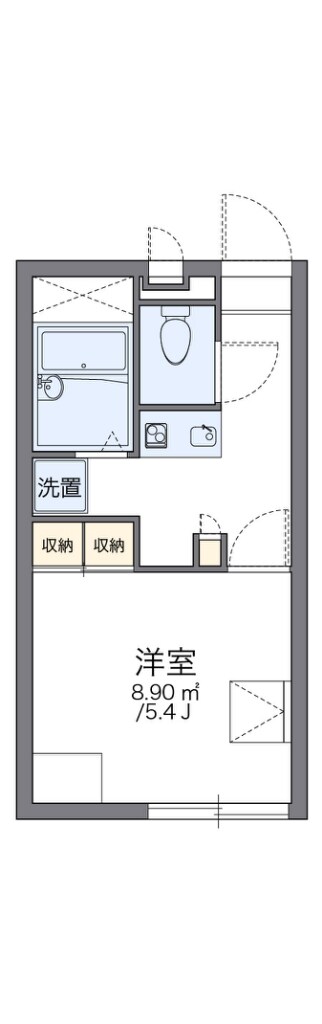 弥刀駅 徒歩8分 2階の物件間取画像