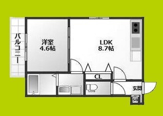 ALEGRIA枚方Southの物件間取画像