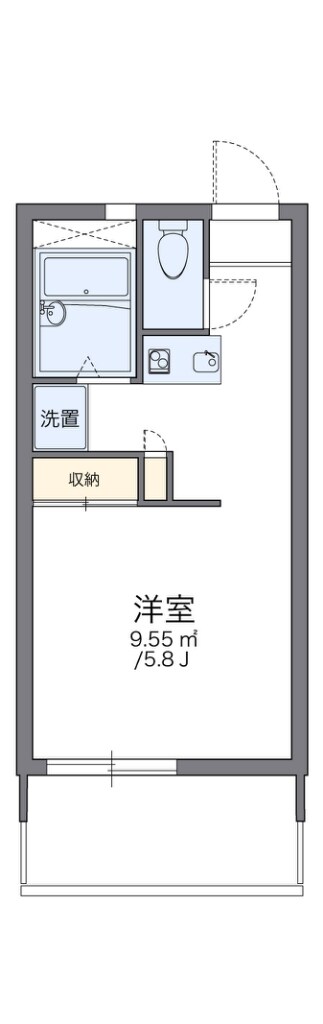 レオパレス住吉弐番館の物件間取画像