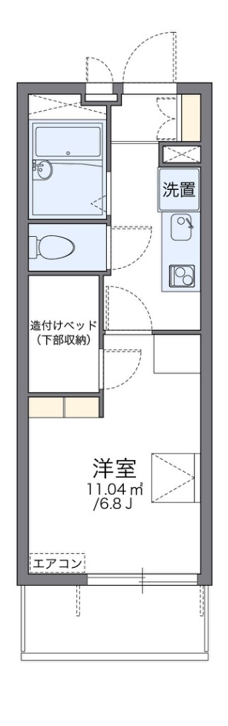 レオパレスＬＡ　ＣＡＳＡIIの物件間取画像