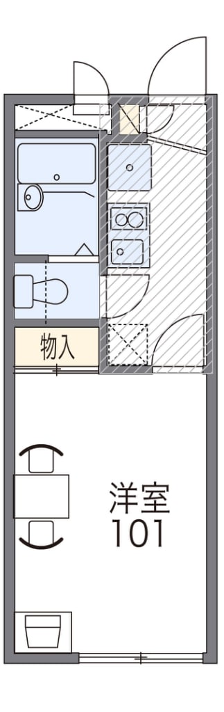 レオパレス豊中　北条の物件間取画像