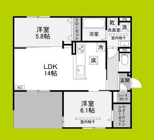 D-residence下田部Bの物件間取画像